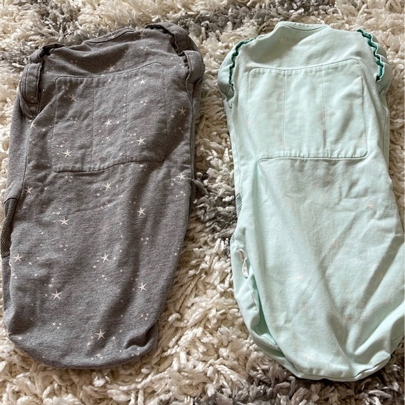 Happiest baby swaddles. 2 - grey and green. Size medium - Picture 4 of 4